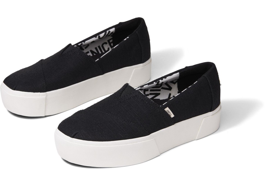Alpargata Boardwalk Slip On Toms Black