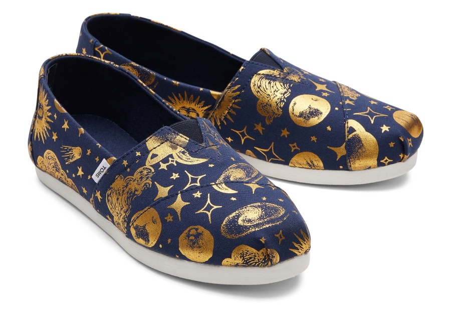 Alpargata Celestial Toms Navy Foil