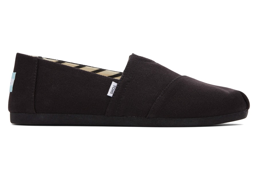 Alpargata Recycled Cotton Canvas Toms Black