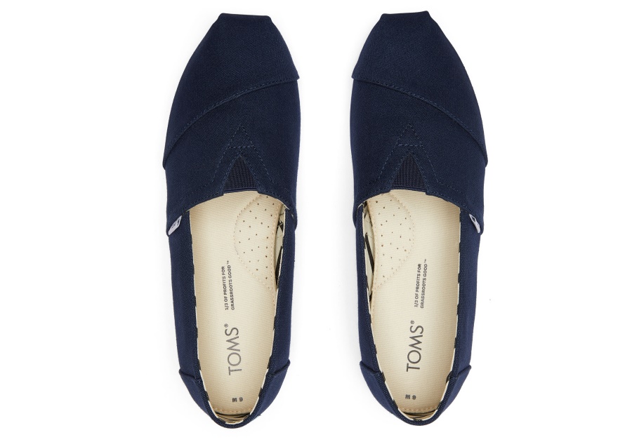 Alpargata Recycled Cotton Canvas Toms Navy
