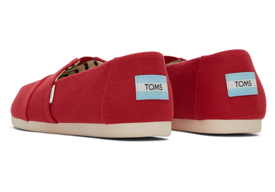 Alpargata Recycled Cotton Canvas Toms Red
