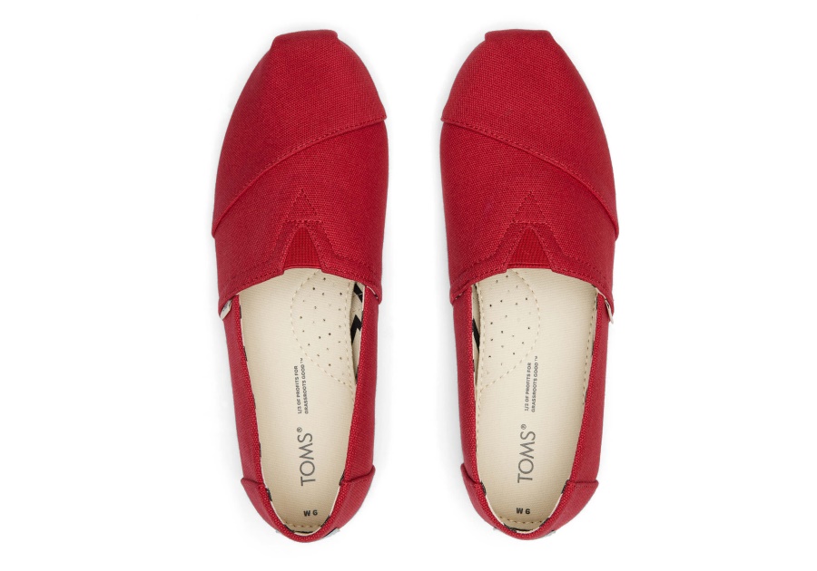 Alpargata Recycled Cotton Canvas Toms Red