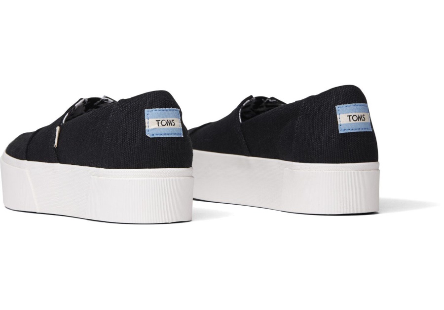 Toms Alpargata Boardwalk Slip On Black