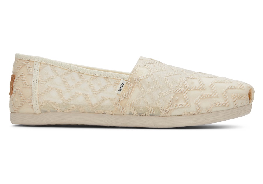Toms Alpargata Chevron Lace Natural Chevron