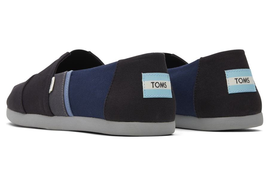 Toms Alpargata Colorblock Black-Navy