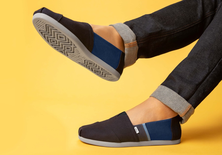 Toms Alpargata Colorblock Black-Navy