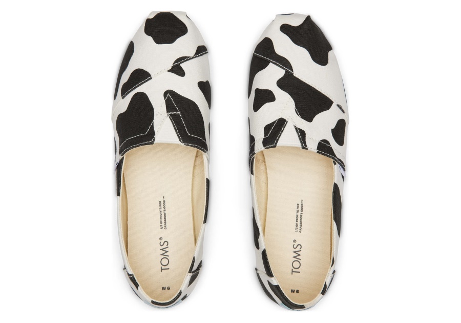 Toms Alpargata Cow Cow Print Black