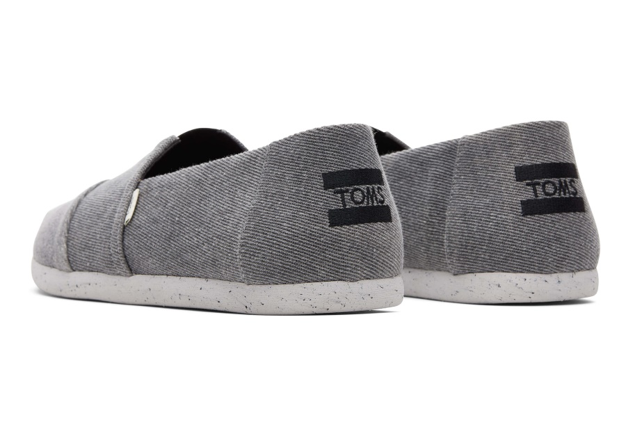 Toms Alpargata Distressed Twill Black Distressed