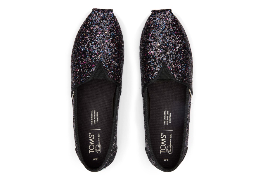 Toms Alpargata Glitter Black