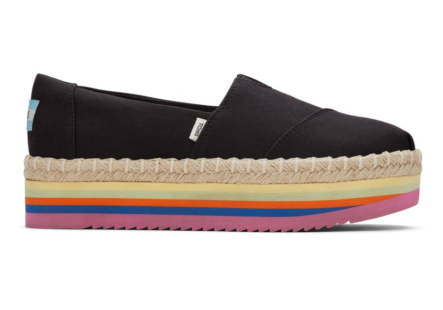 Toms Alpargata High Platform Black