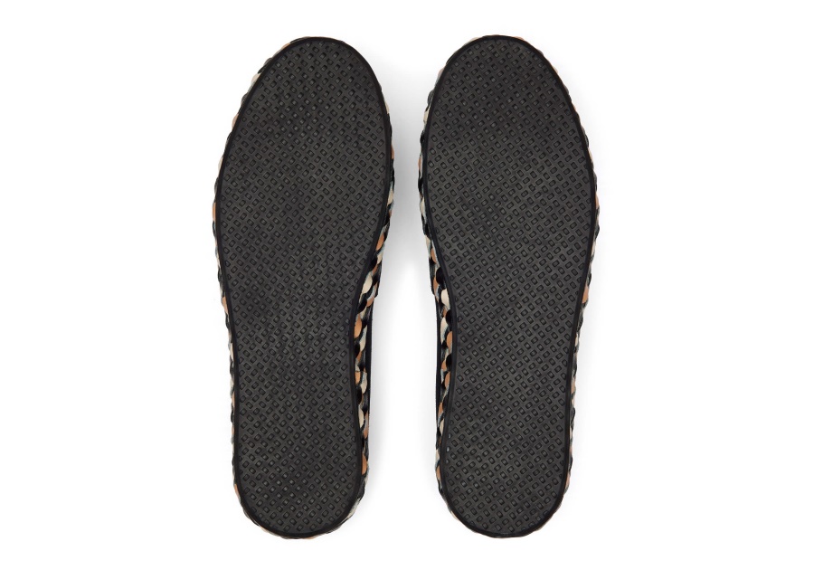 Toms Alpargata Leather Wrap Black Suede