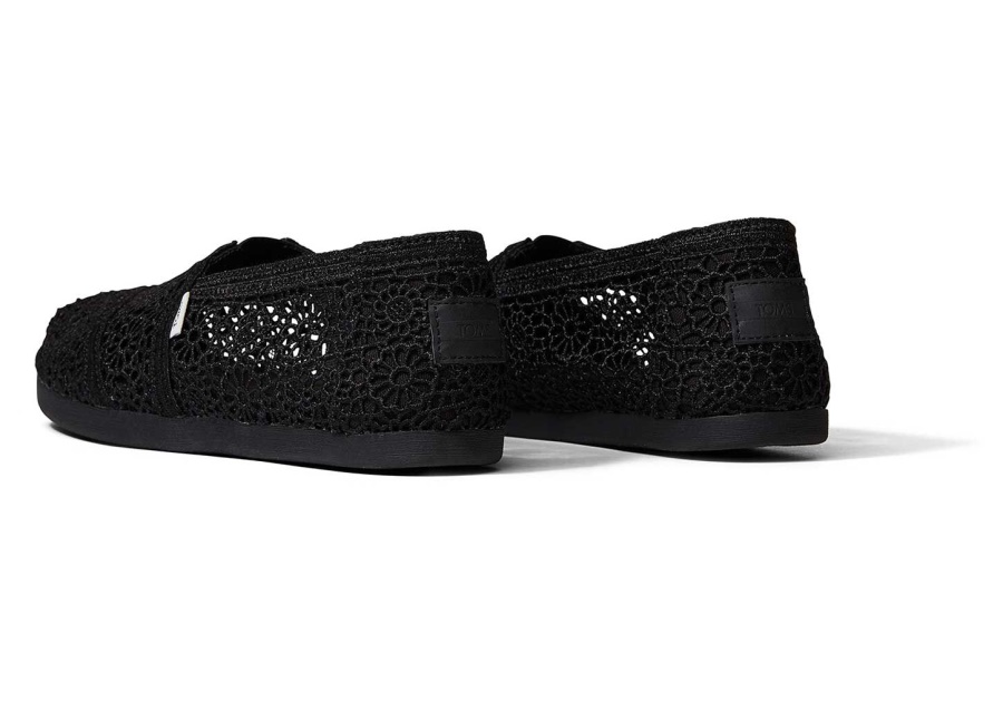 Toms Alpargata Moroccan Crochet Black