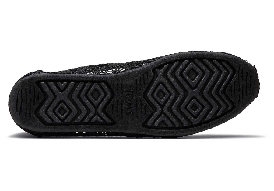 Toms Alpargata Moroccan Crochet Black