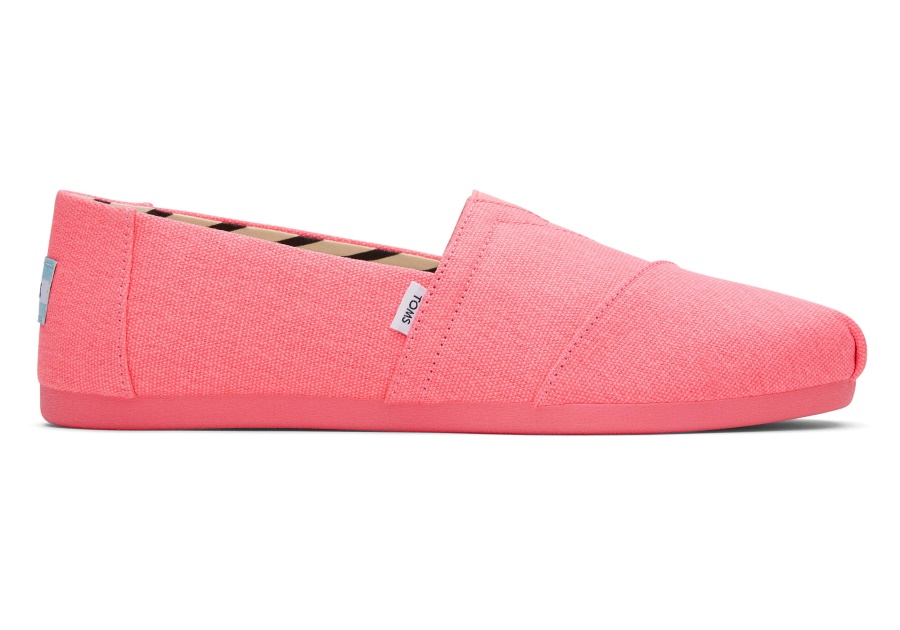 Toms Alpargata Neon Pink Recycled Cotton Canvas Neon Pink