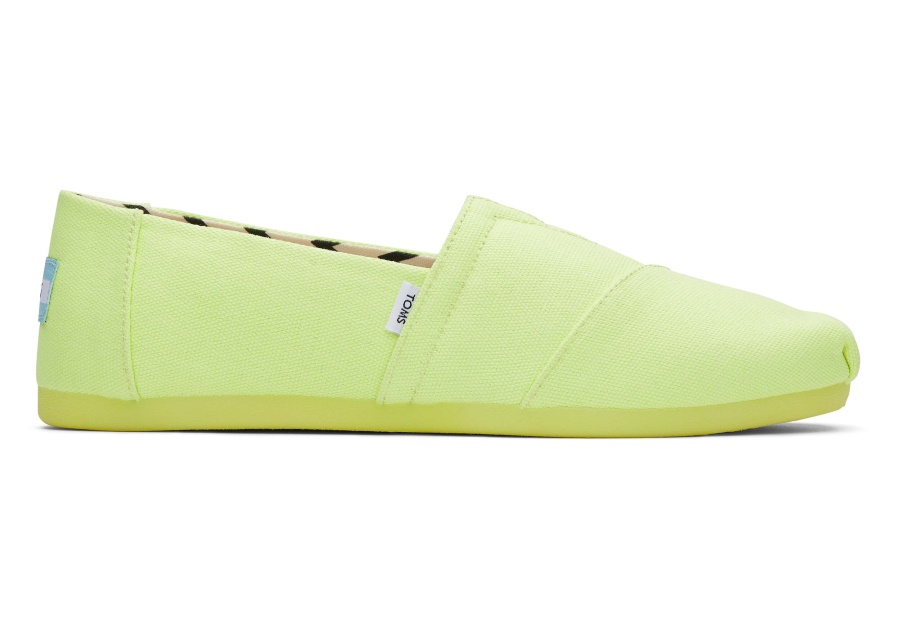 Toms Alpargata Neon Yellow Recycled Cotton Canvas Neon Yellow