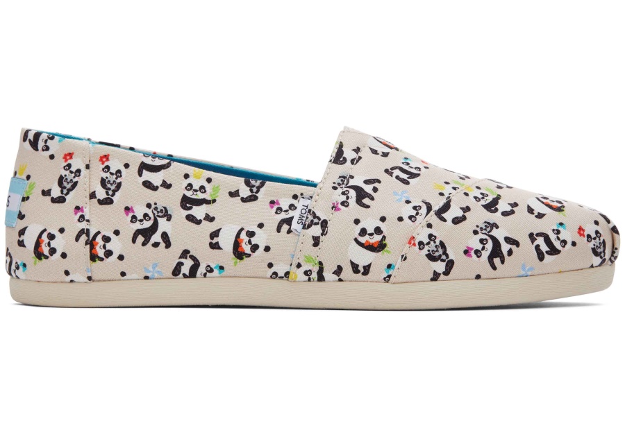 Toms Alpargata Panda Party Natural Birch