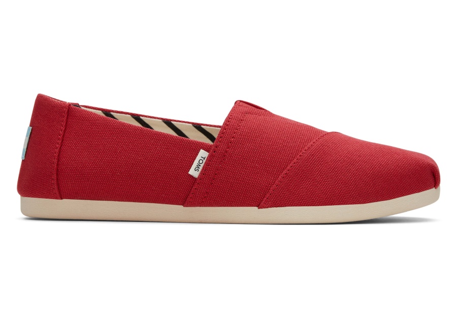 Toms Alpargata Recycled Cotton Canvas Red