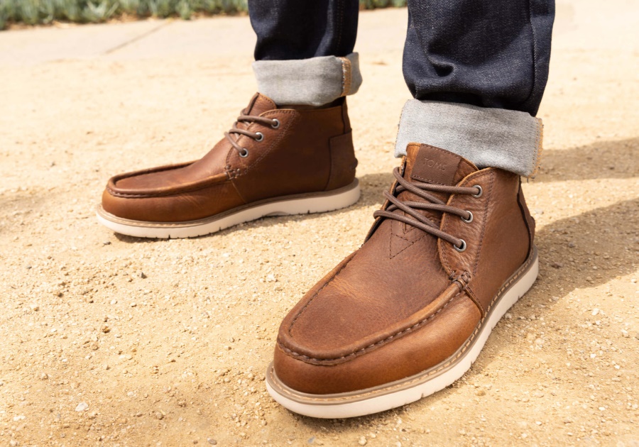 Toms Chukka Boot Water Resistant Peanut Brown