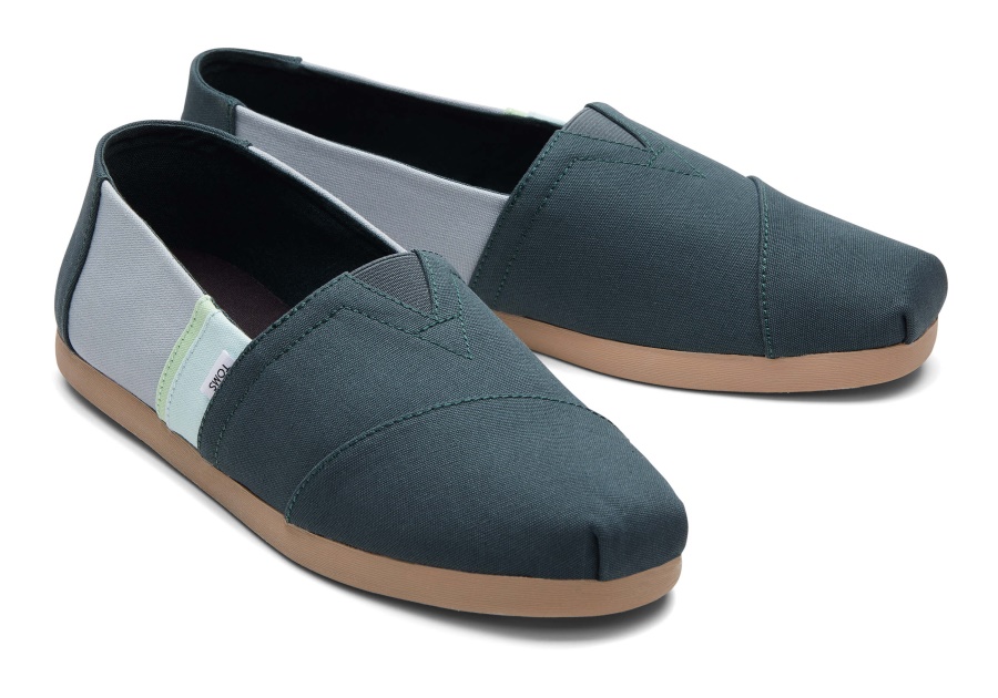 Toms Colourblock Alpargata Forest Green