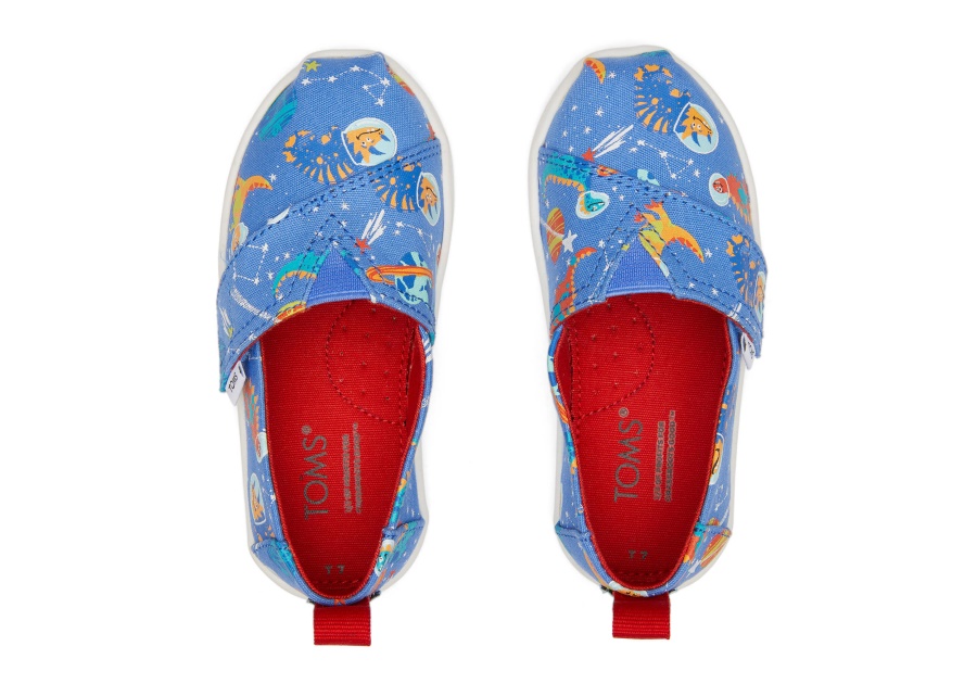 Toms Dino Alpargata Blue Glow