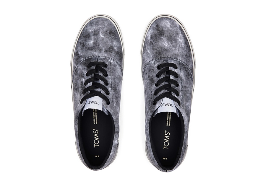 Toms Fenix Repreve Black Distressed Washed Canvas