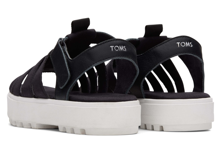 Toms Fisherman Lug Sandal Black