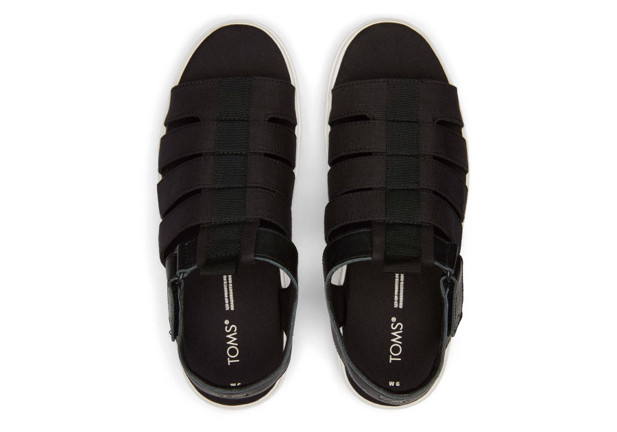 Toms Fisherman Lug Sandal Black