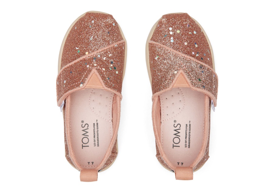 Toms Glitter Alpargata Rose Gold