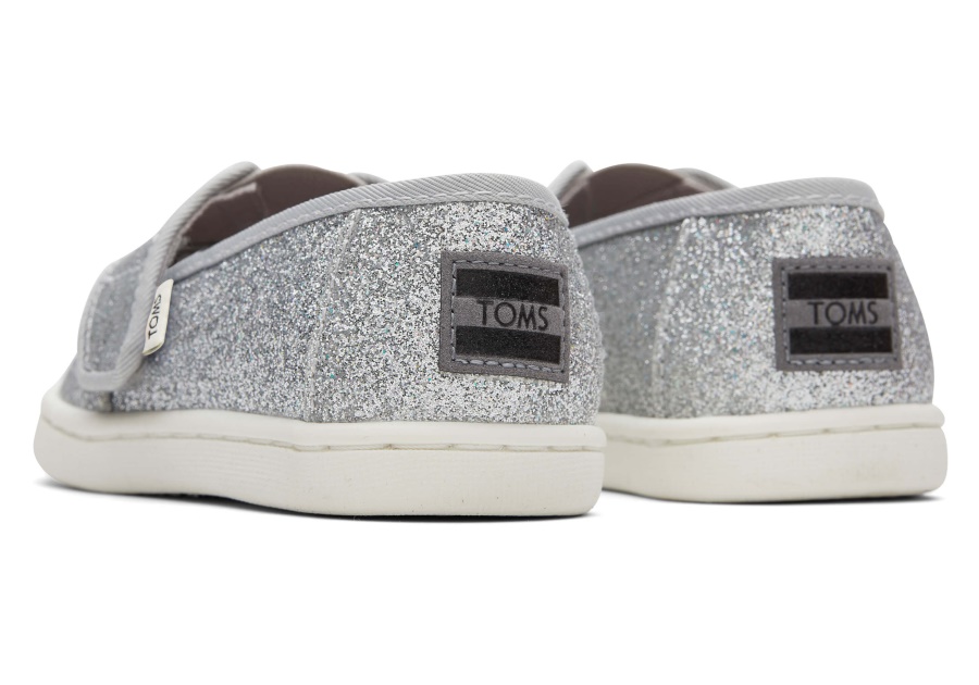 Toms Glitter Alpargata Silver Iridescent
