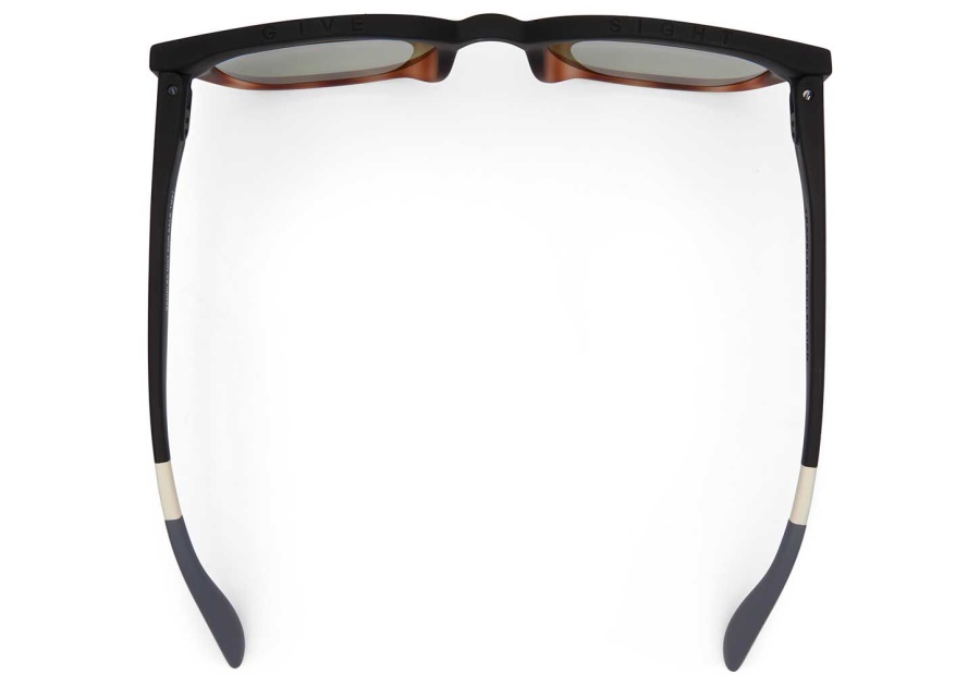 Toms Juniper Matte Black Honey Tortoise Fade W- Soft Touch Finish