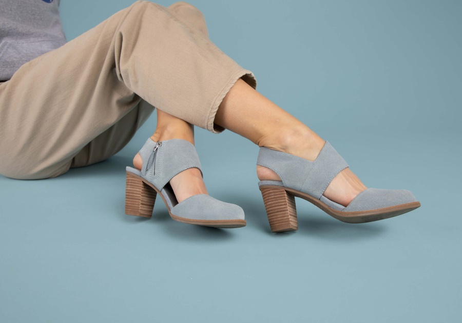 Toms Majorca Closed Toe Sandal Stone Grey