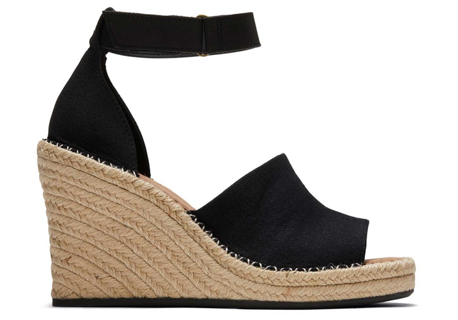 Toms Marisol Wedge Heel Black