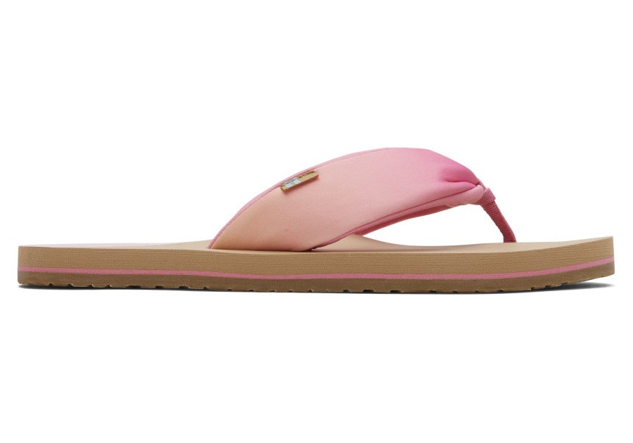 Toms Piper Flip Flop Repreve Pink Ombre