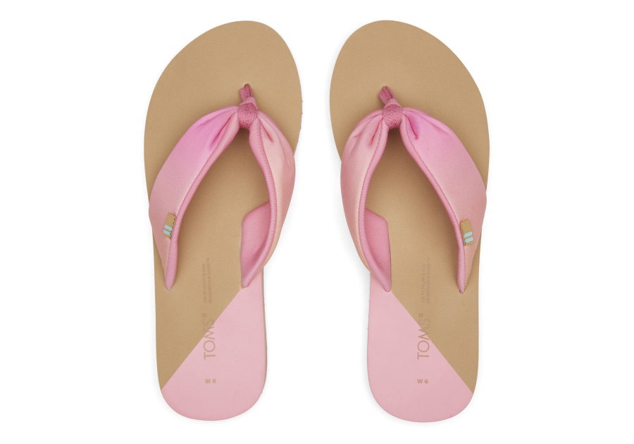 Toms Piper Flip Flop Repreve Pink Ombre