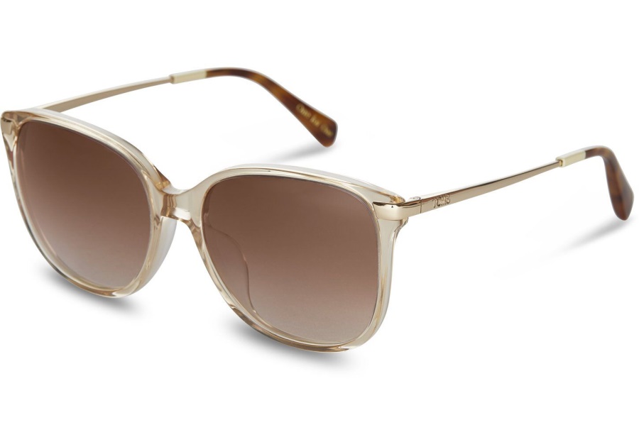 Toms Sandela 201 Champagne Crystal-Brown Gradient
