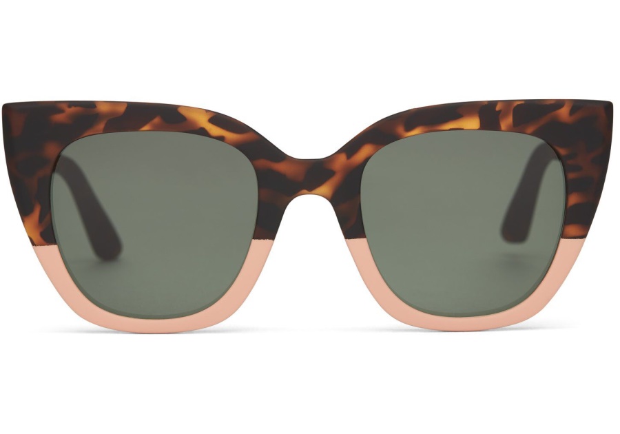 Matte Blonde Tortoise/Glass Bottle Green