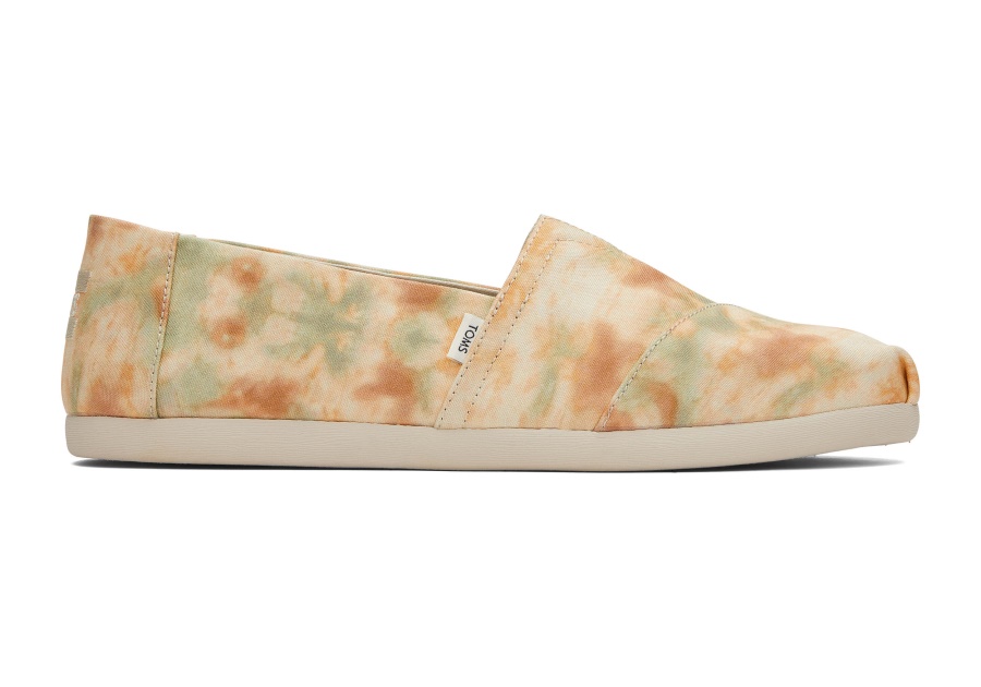Toms Tie Dye Alpargata Yellow