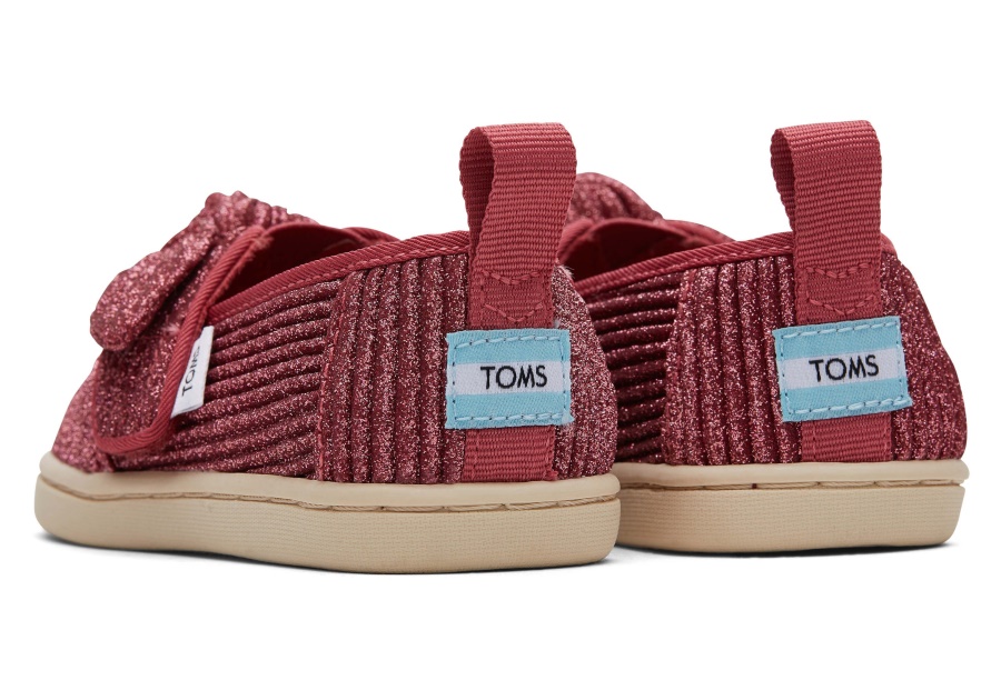 Toms Tiny Alpargata Glimmer Dark Rose