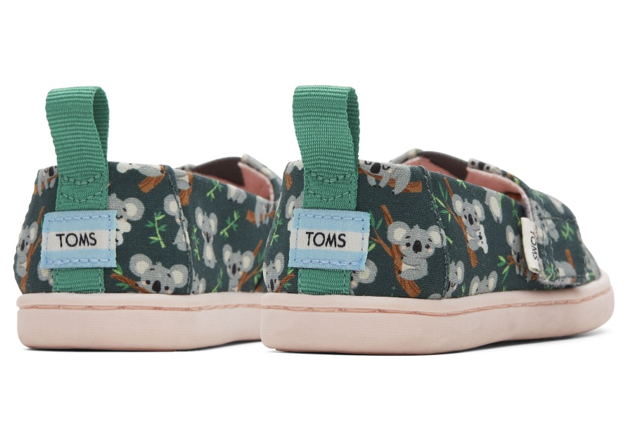 Toms Tiny Alpargata Koala Forest Green