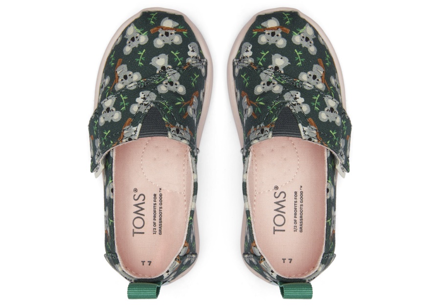 Toms Tiny Alpargata Koala Forest Green