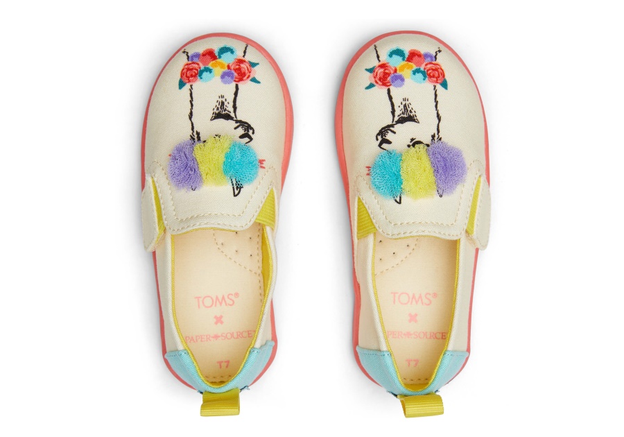 Toms Tiny Alpargata Paper Source Ivory