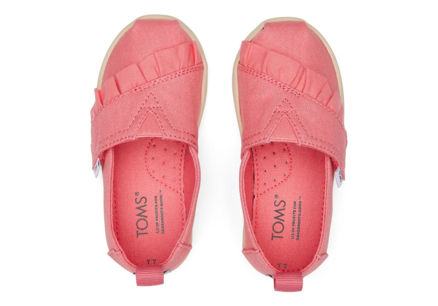 Toms Tiny Alpargata Ruffle Rose