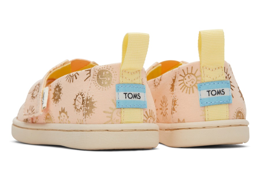 Toms Tiny Apricot Foil Sunny Days Print Apricot Foil