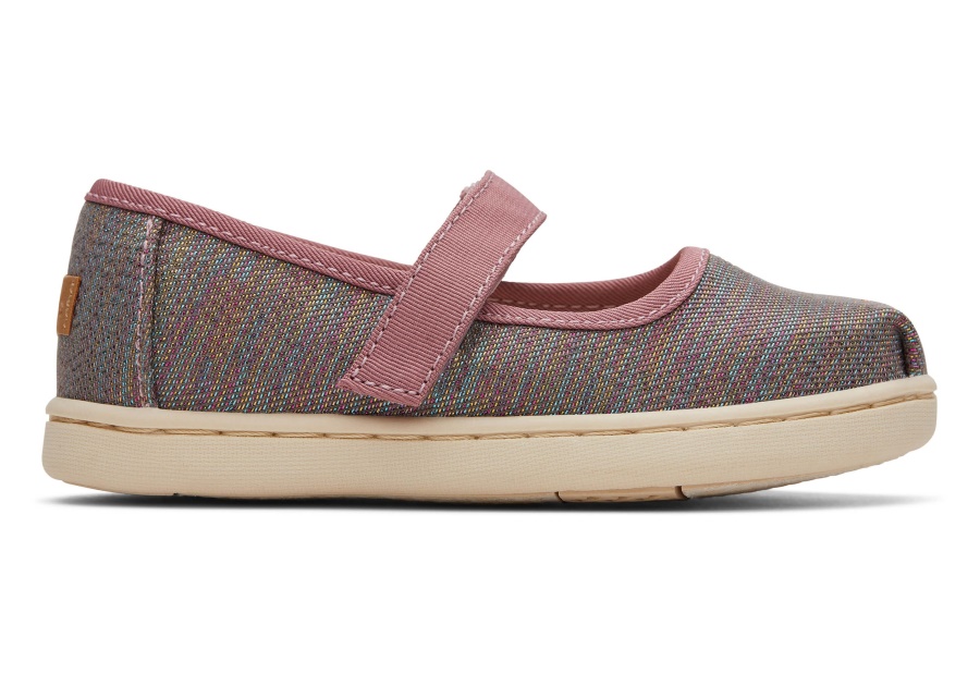 Toms Tiny Mary Jane Raspberry Multi