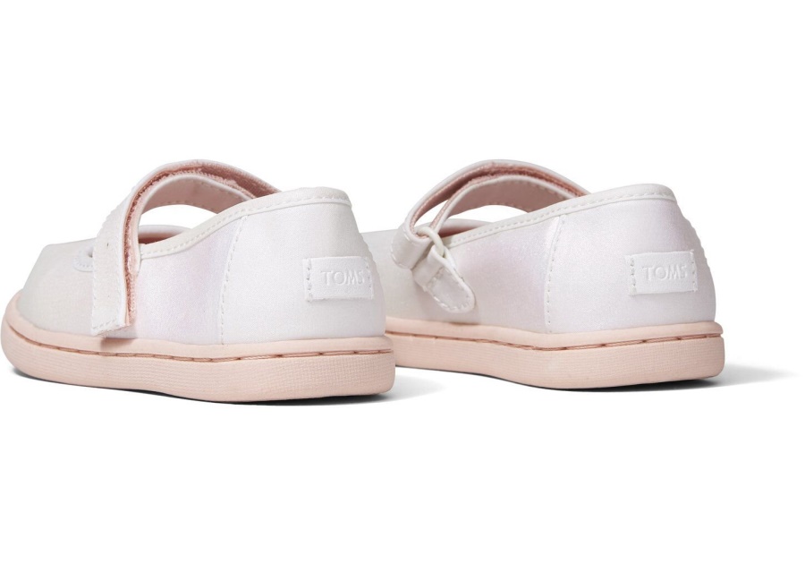 Toms Tiny Mary Jane Slip-On White