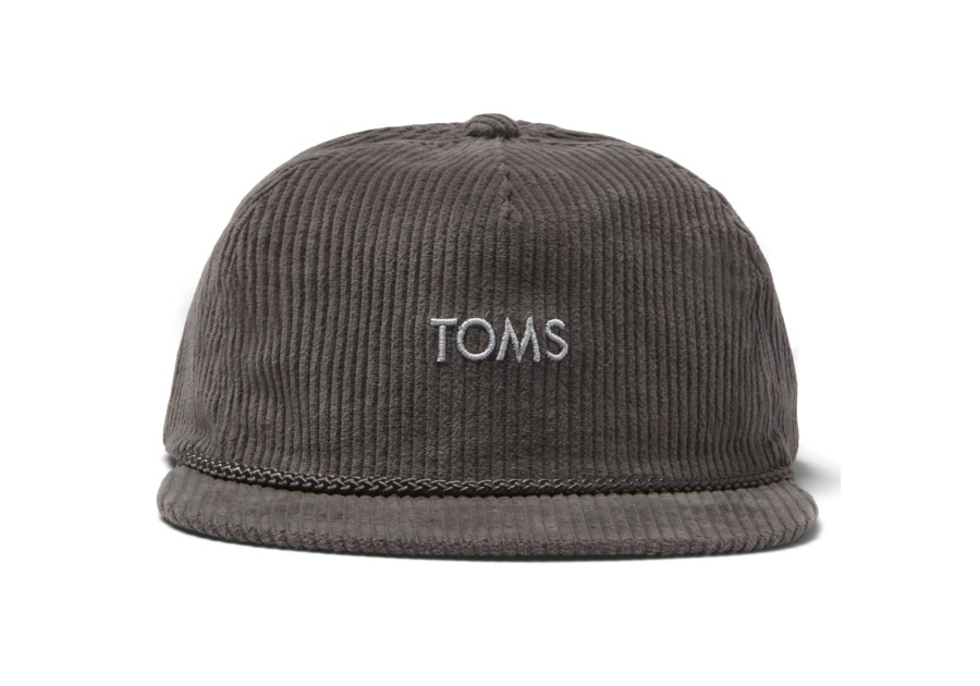 Toms Toms Corduroy Hat Charcoal