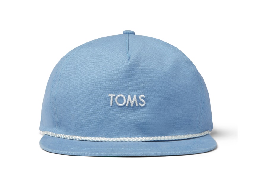 Toms Toms Cotton Canvas Hat Light Blue