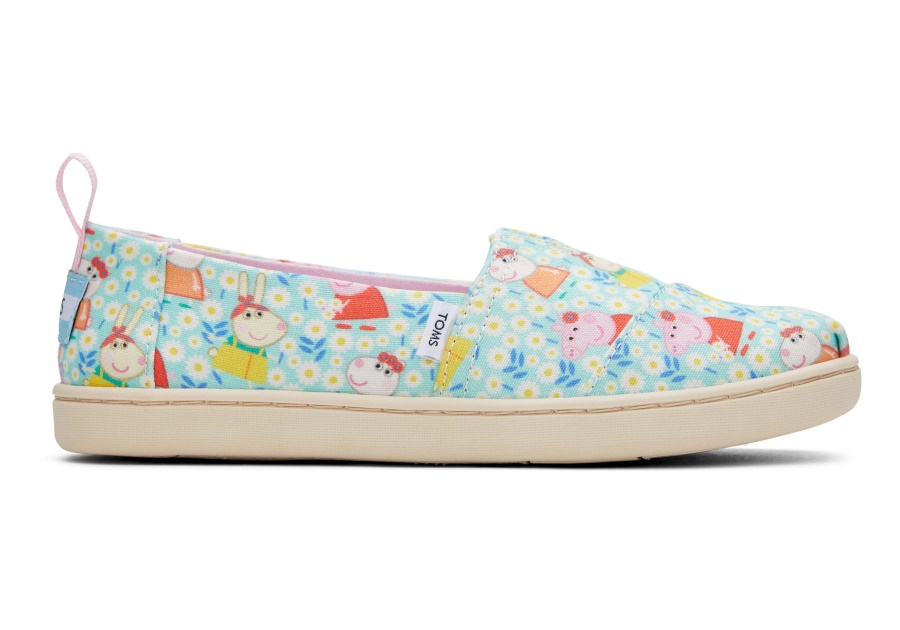 Toms Toms X Peppa Pig Youth Alpargata Light Jade