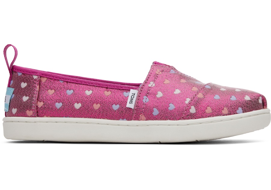 Toms Youth Alpargata Glimmer Hearts Hearts