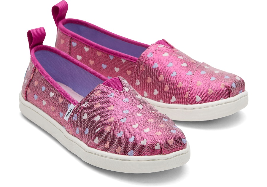 Toms Youth Alpargata Glimmer Hearts Hearts